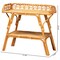 Bali & Pari Nayana Modern Bohemian Natural Rattan 2-Tier Console Table 243-13397-ZORO - alternate 5